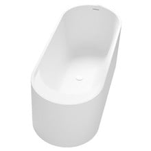 Lune 1700mm Matte White Oval Freestanding Bath